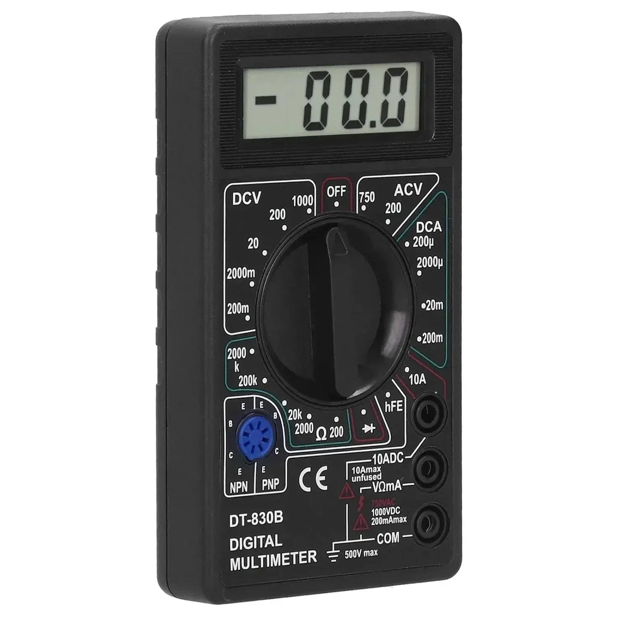 DT-830B Digital Multimeter Digital Voltmeter Ammeter Handheld Multimeter Black
