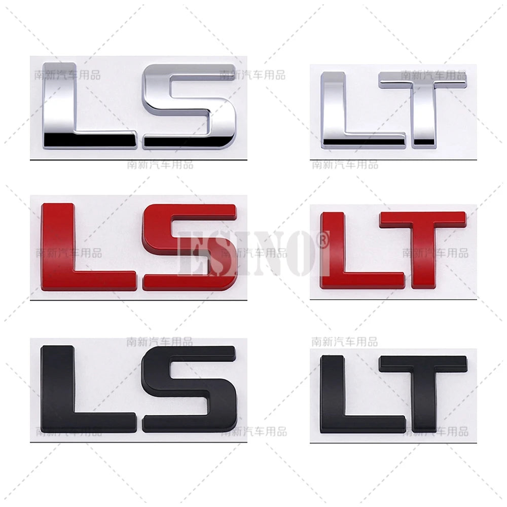 3D Metal LT/LS Badge Emblem for Chevrolet Silverado Suburban Tahoe