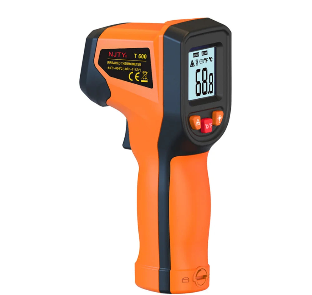 New Infrared Thermometer Handheld Temperature Gun Non-Contact Laser Heat Tester or Industrial Home Automobile Use