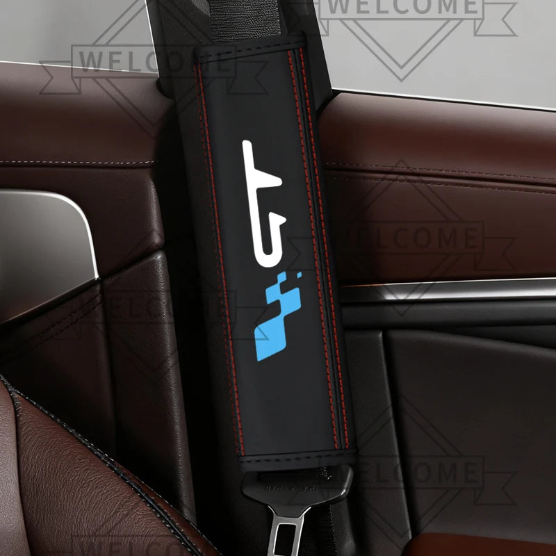 2-Pack Leather Seat Belt Shoulder Pads for Renault RS/GT - image 8