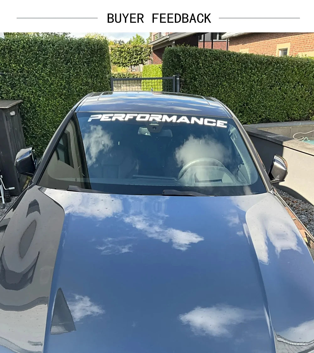 Car Front Windshield Graphic Decal, DIY Vinyl Wrap Strip - view 11