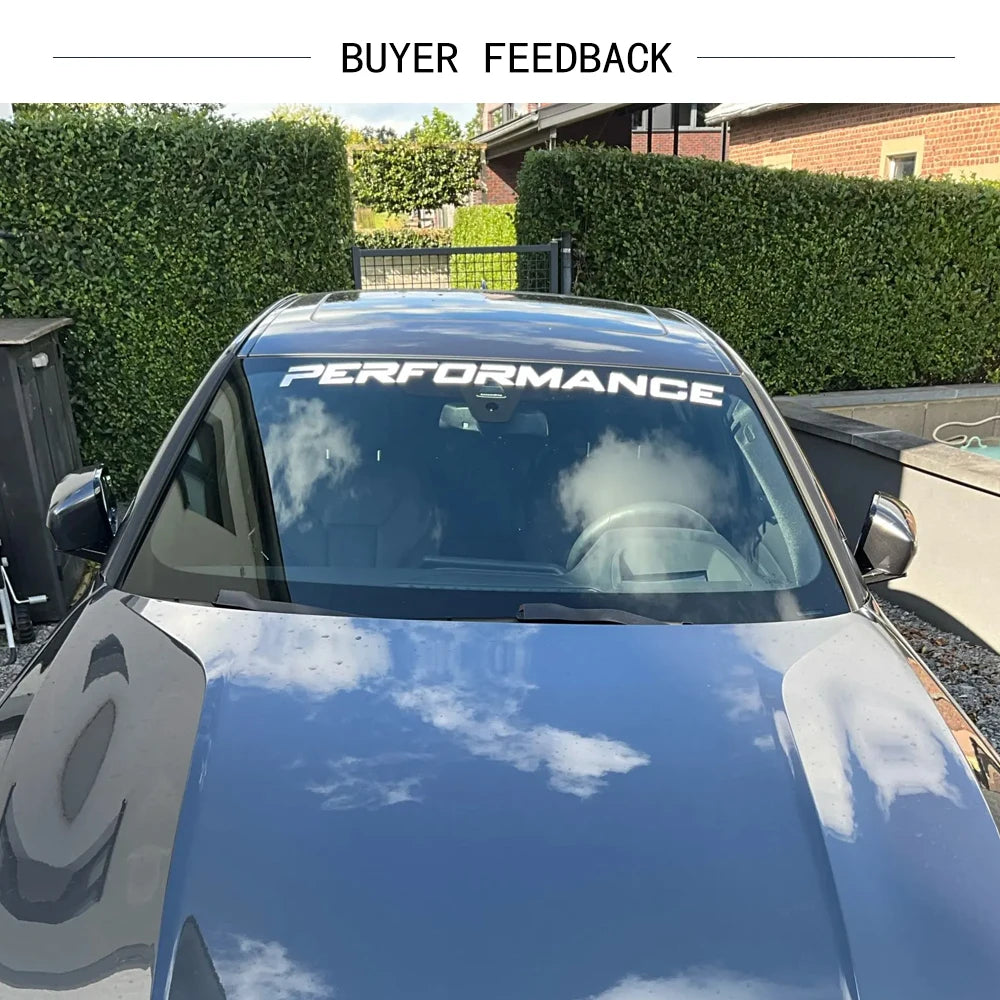Car Front Windshield Graphic Decal, DIY Vinyl Wrap Strip - view 5