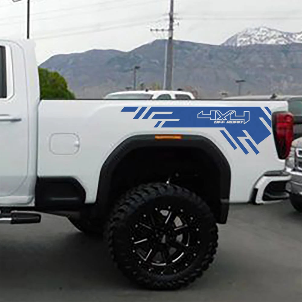 4x4 Off-Road Body Side Decal for Pickup Trucks (2pc)