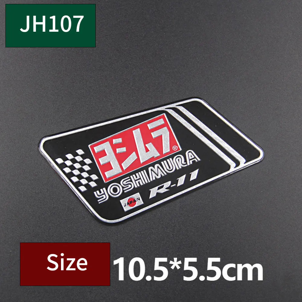 Aluminum Motorcycle Exhaust Pipe Sticker with Scorpion Design