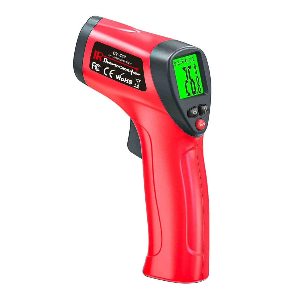 Infrared Thermometer Gun  -50~500°C Non-contact Laser Temperature Gun Handheld Temp Sensor Measure Digital Pyrometer LCD Backlit