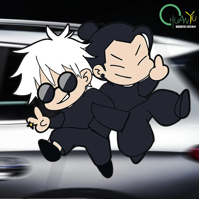 Cartoon Vinyl Decal for Car, Motorcycle, or Helmet