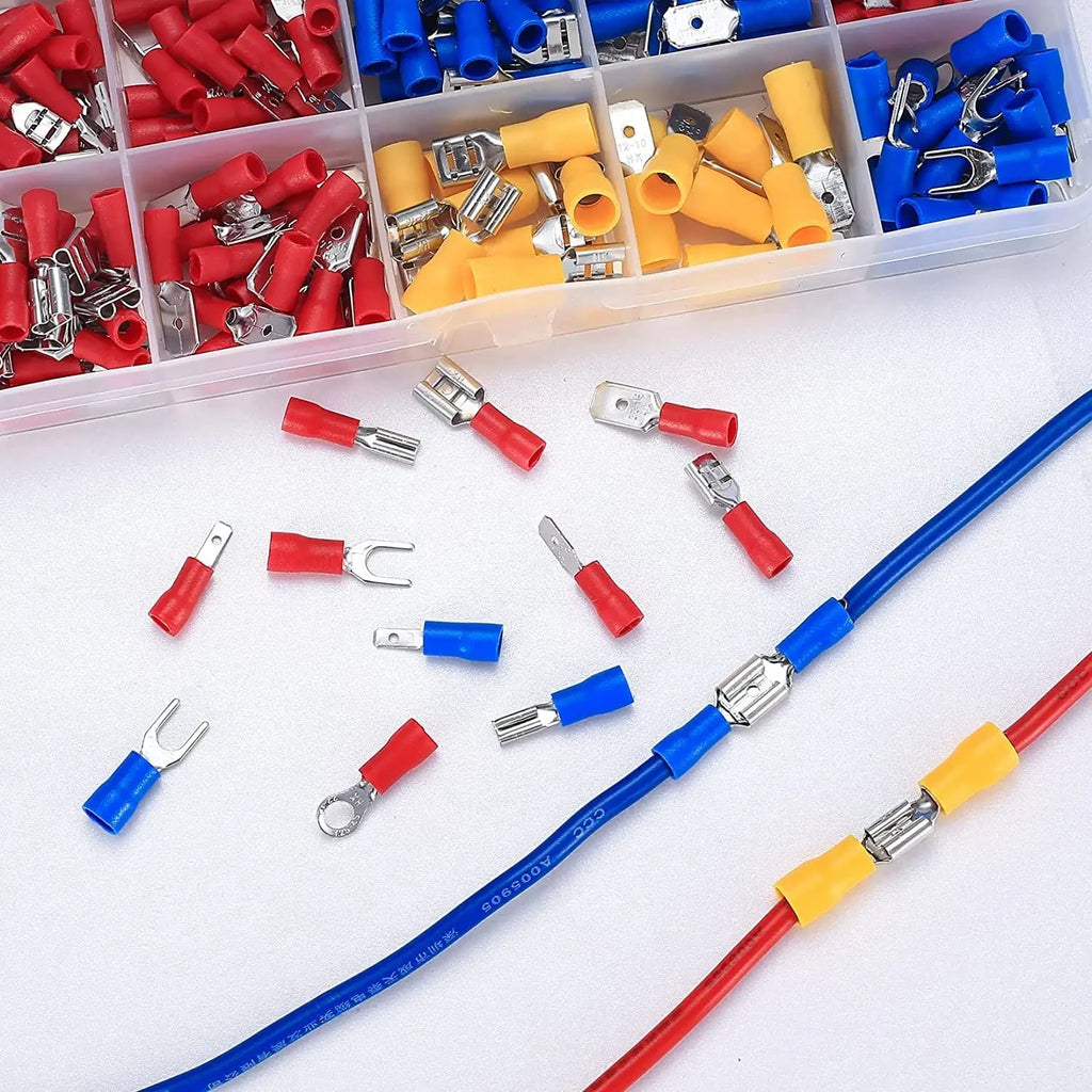 Automotive Wire Connector Kit – Spade, Ring, Fork & Butt Splice