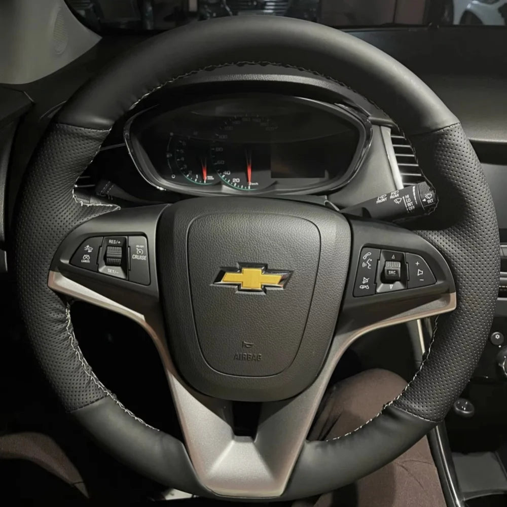 Microfiber Leather Steering Wheel Cover for Chevy Cruze, Aveo, Orlando