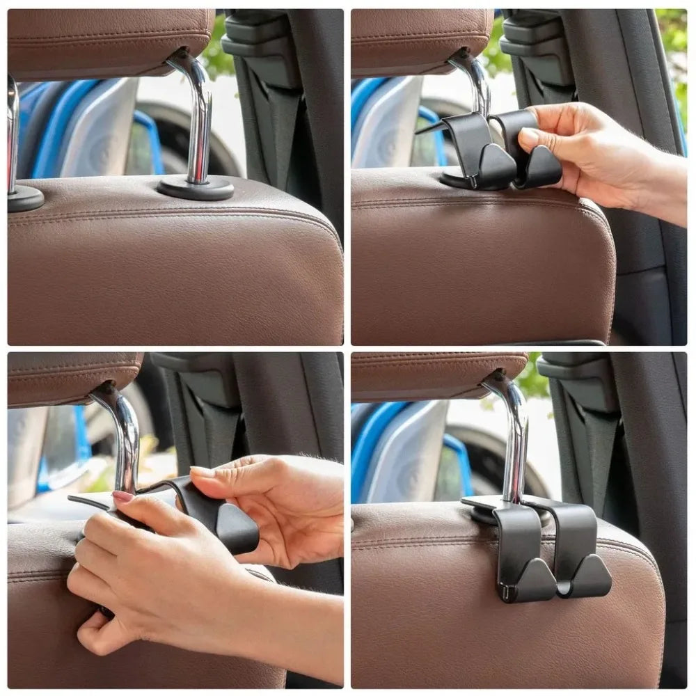Universal Car Seat Headrest Hook Organizer - 4 Pack - image 14