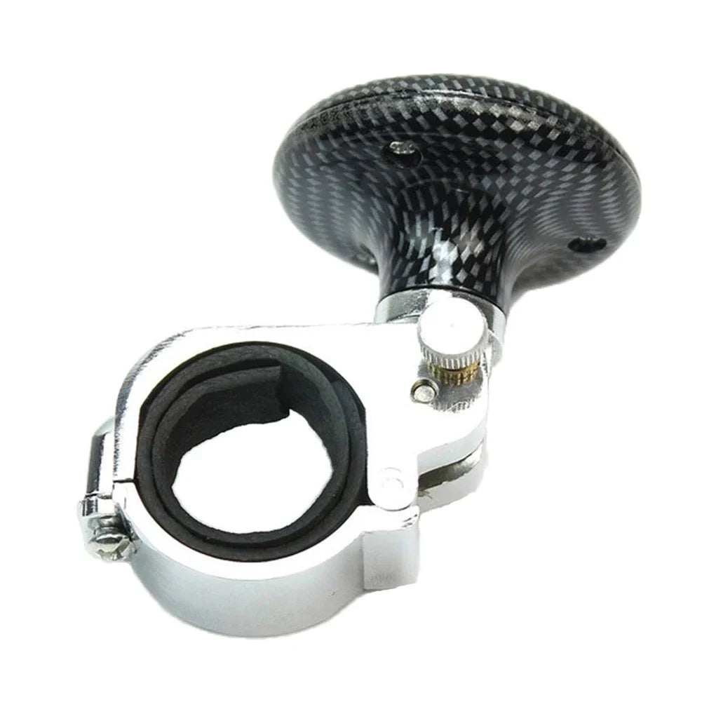 The New Durable Anti-slip Stylish Carbon Fiber Car Steering Wheel Auxiliary Control Knob Ball Booster Steering Wheels