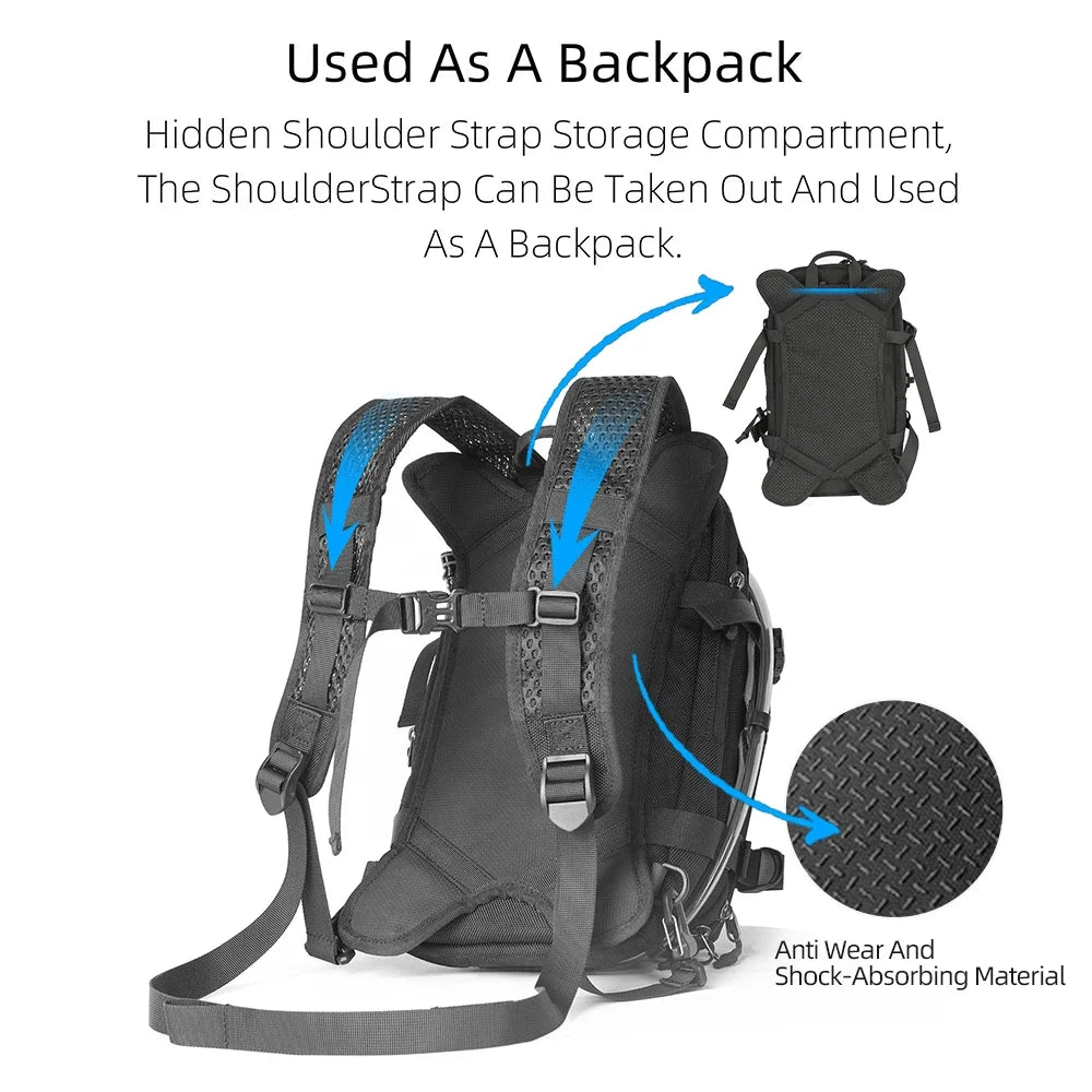 Rhinowalk 9L Waterproof Motorcycle Tank Bag with Water Bladder - image 3