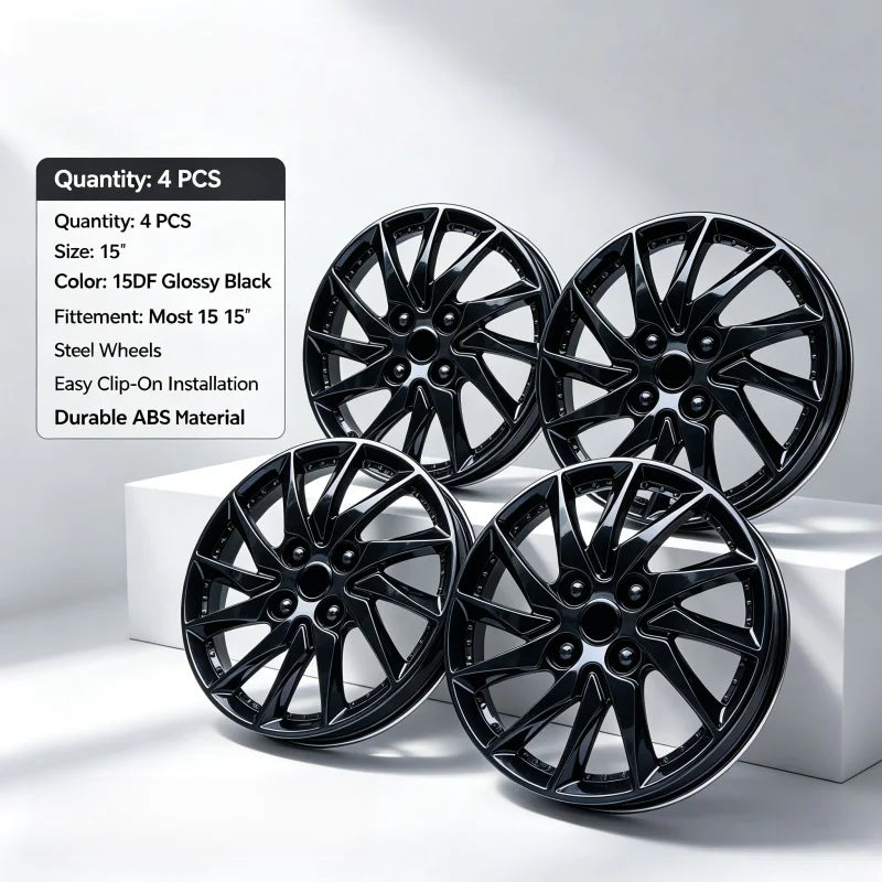 15-Inch Universal Blade-Style Wheel Covers, 4-Pack - image 14
