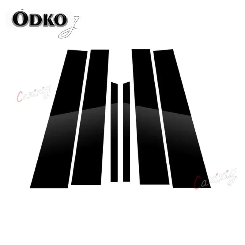 6pc Gloss Window Pillar Post Trim for BMW 1 Series E81 to E88 - view 2