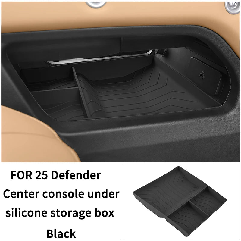 Lower Console Silicone Storage Box for Land Rover Defender 2020-2025