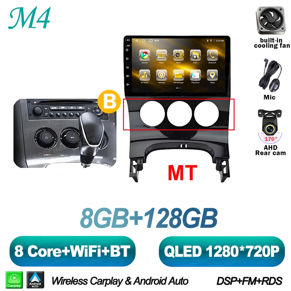 Peugeot 3008/5008 9" Android CarPlay Multimedia Player - image 11