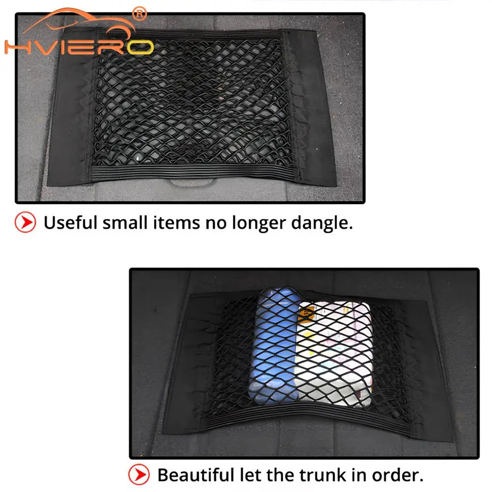 Elastic Mesh Trunk and Seat Back Storage Net, 4 Sizes