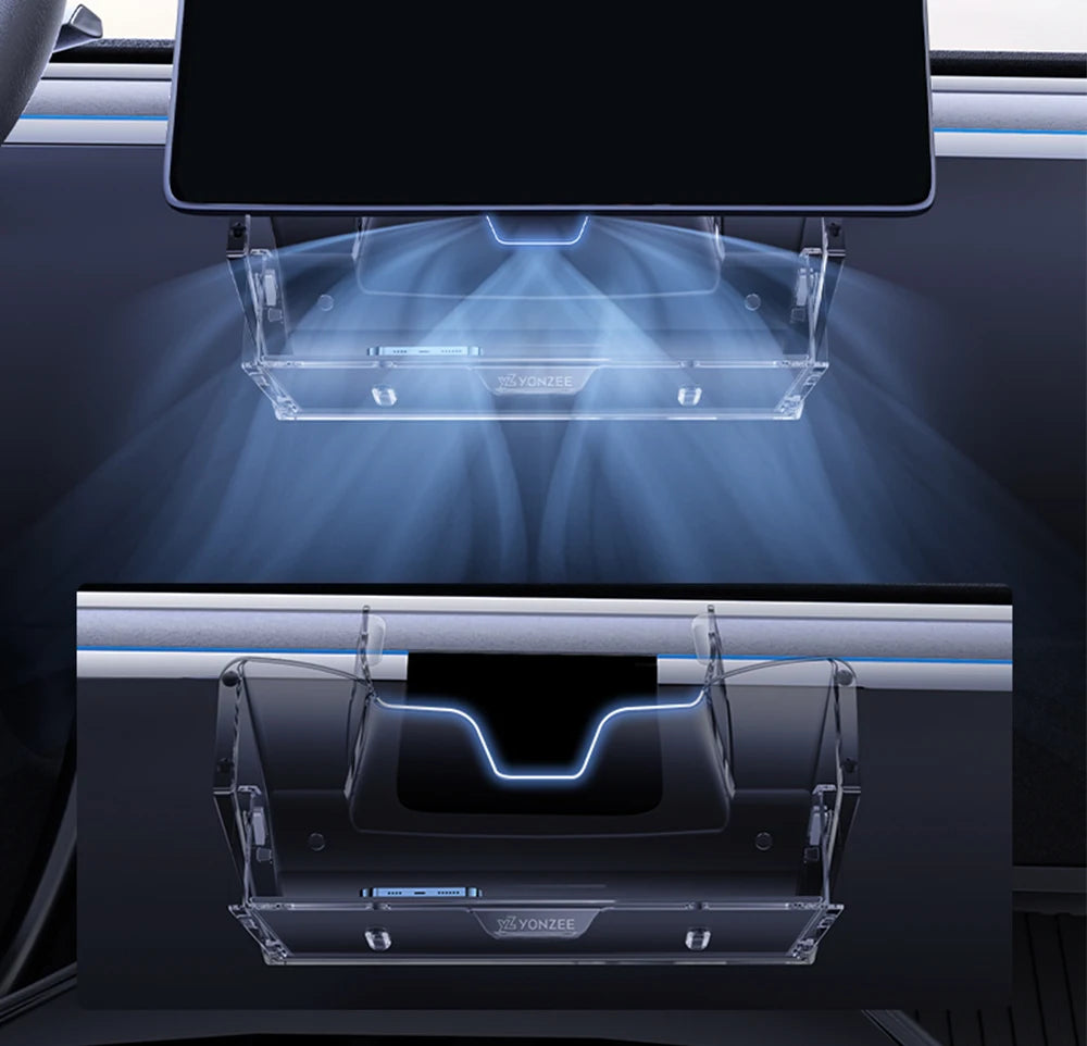 Magnetic Under Screen Storage Box for Tesla Model 3, Y and YL