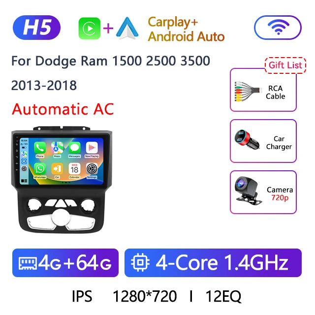 9" Android 12 Car Stereo for Dodge Ram 1500-3500, 6GB+128GB - image 41