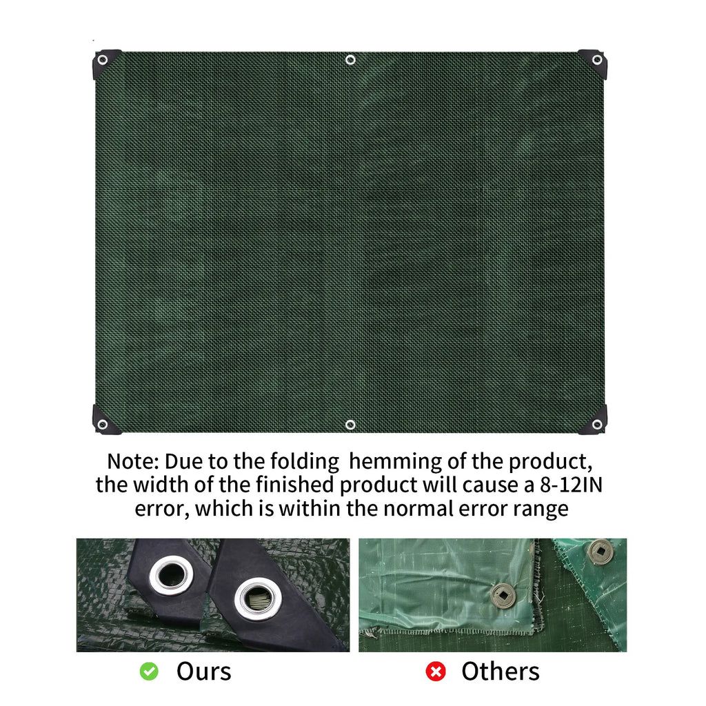 Heavy-Duty Anti-UV Waterproof Tarp with Grommets