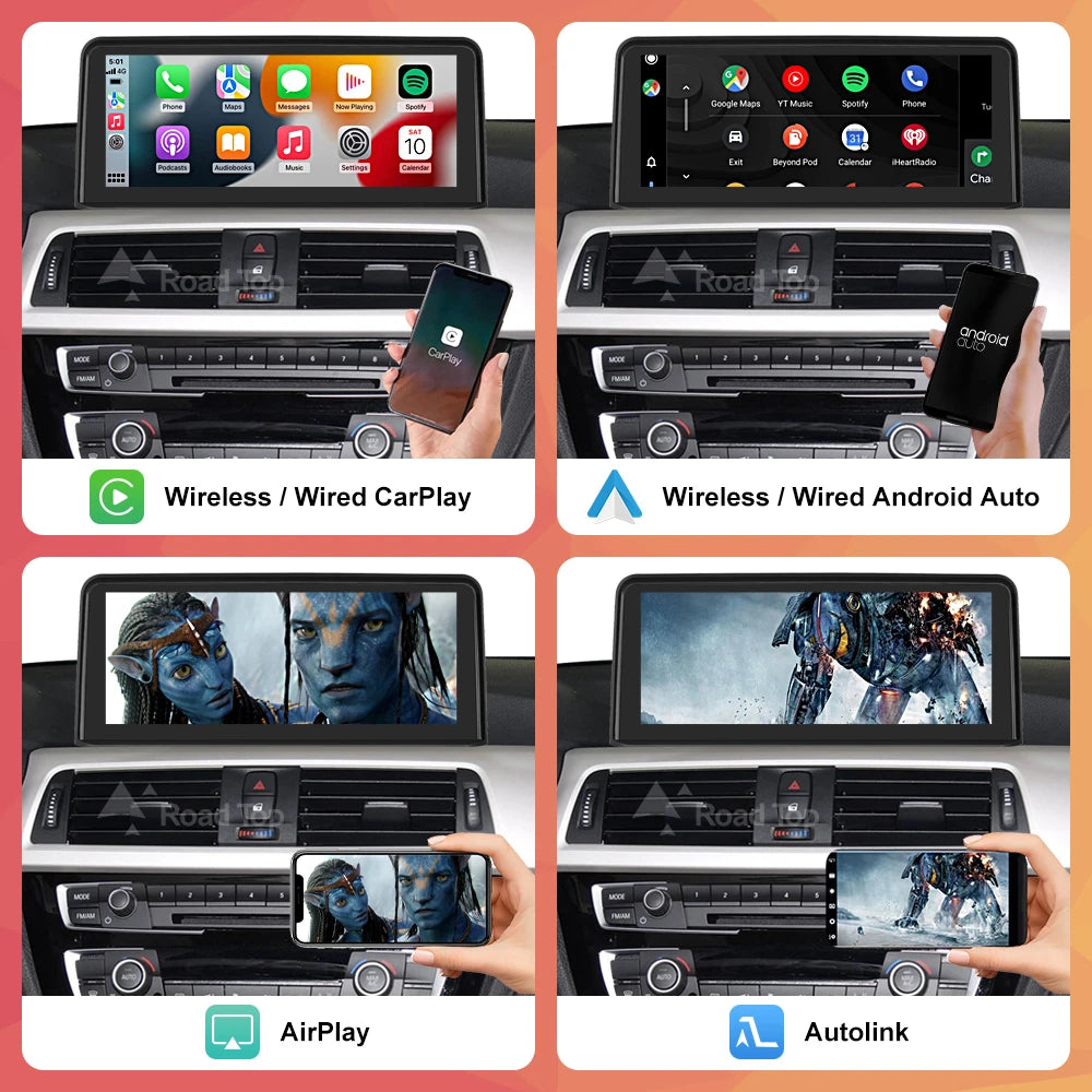 10.25-inch Wireless CarPlay Android Auto Screen for BMW 3/4 Series - image 4