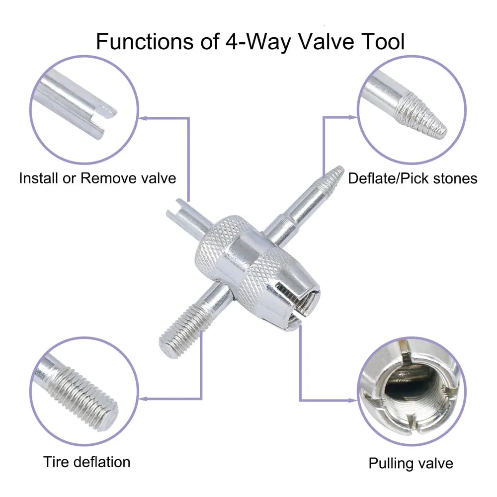 23pc Tire Valve Stem Tool Kit for Car, SUV & Motorcycle - image 3