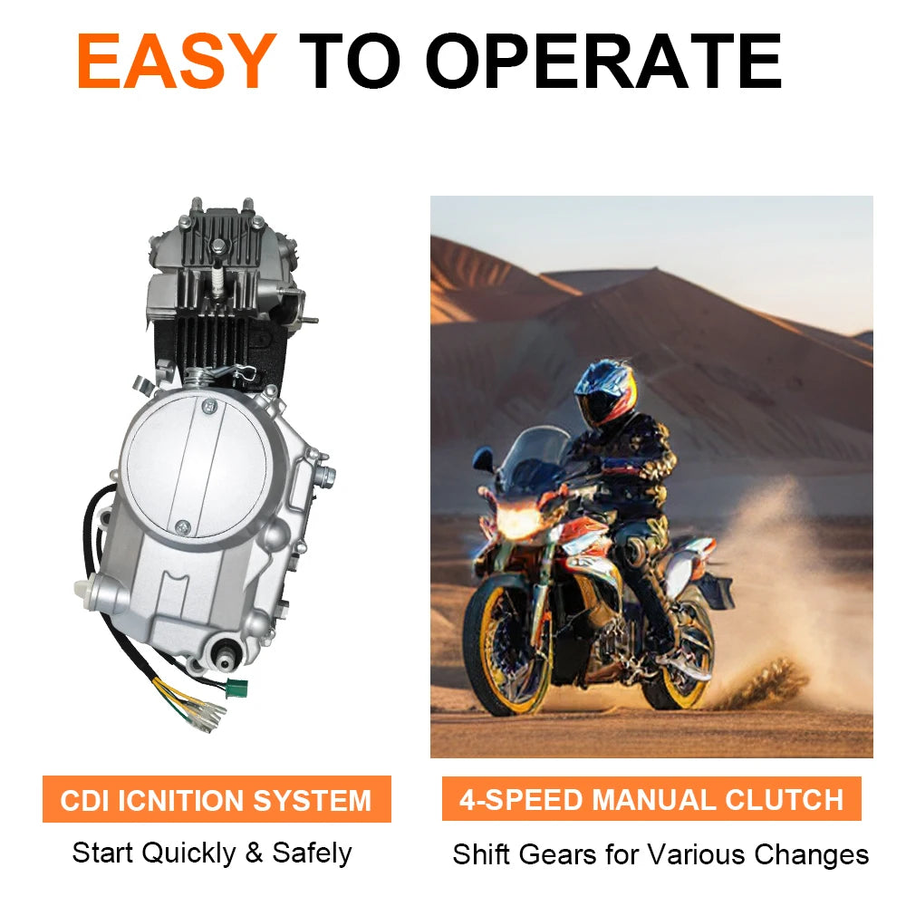 140cc 4-Stroke Engine Kit with 4-Speed for Honda CRF50, XR50, Z50