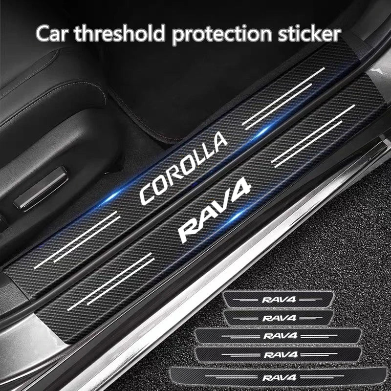 Carbon Fiber Door Scratch Protector Sticker for Toyota Camry RAV4