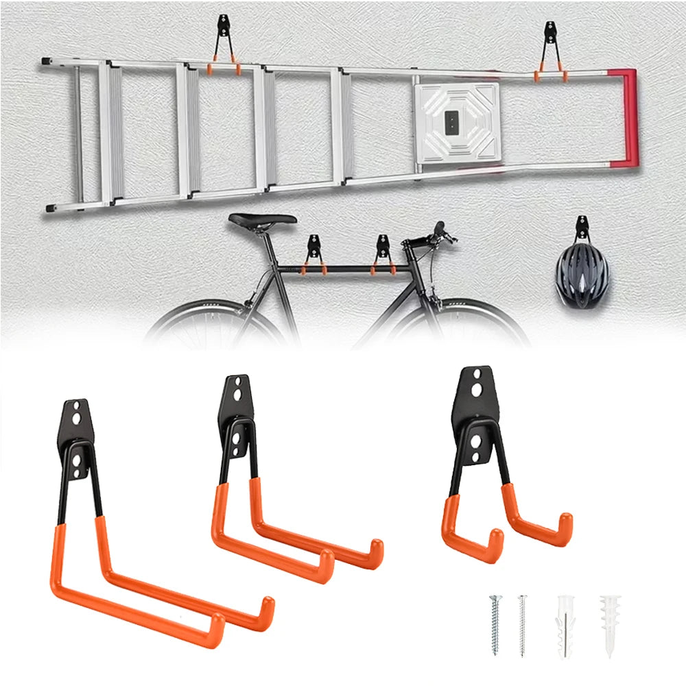 Heavy-Duty Wall Hook – Garage Bike & Ladder Hanger