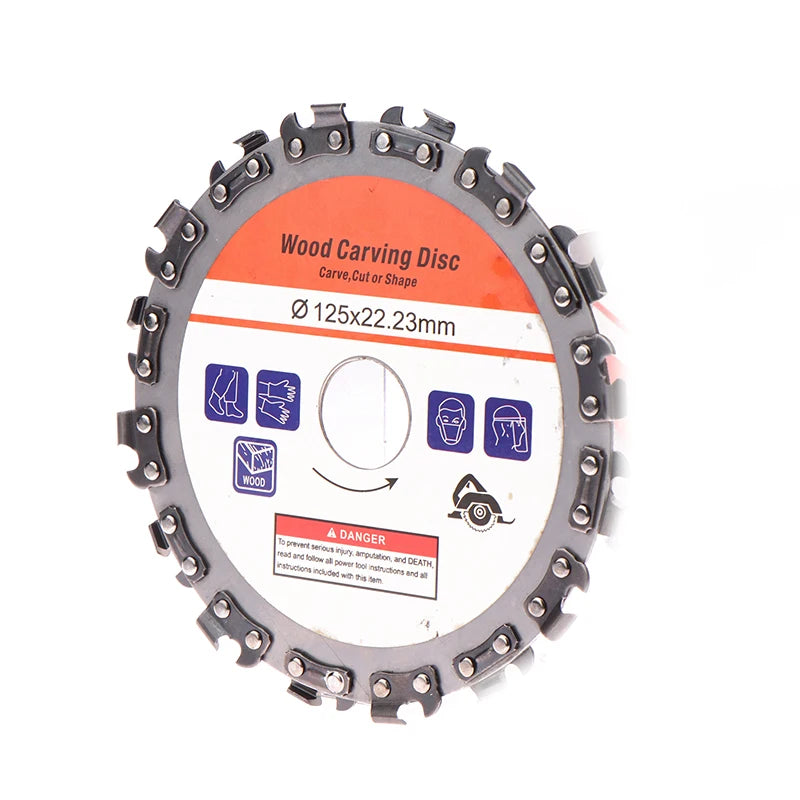 Grooving Machine Chains Disc For 5 Inch Angle Grinder Wood Carving Cutting Disc 125 *22 Mm Grinding Woodworking Disc