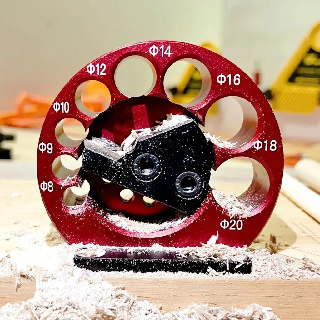 8-Hole Dowel Maker Jig Kit 8-20mm with Carbide Blades for Woodworking - image 6