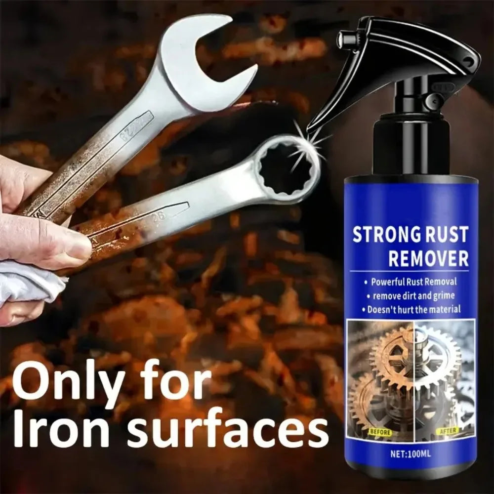 Quick-Acting Rust Remover Spray for Exhaust Pipes and Wheel Hubs