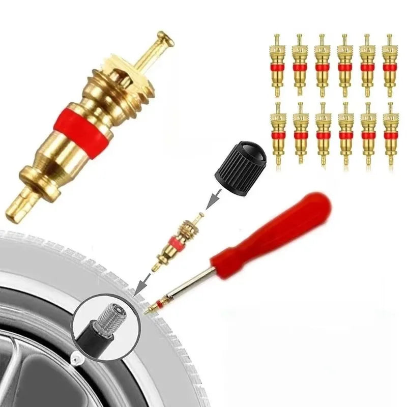 Tire Valve Core Tool - Standard/Large Bore Valve Stem Remover Inserter