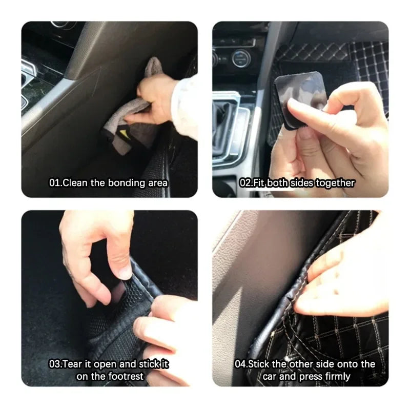 Hook-and-Loop Floor Mat Fixing Stickers, 1 to 25 Pairs