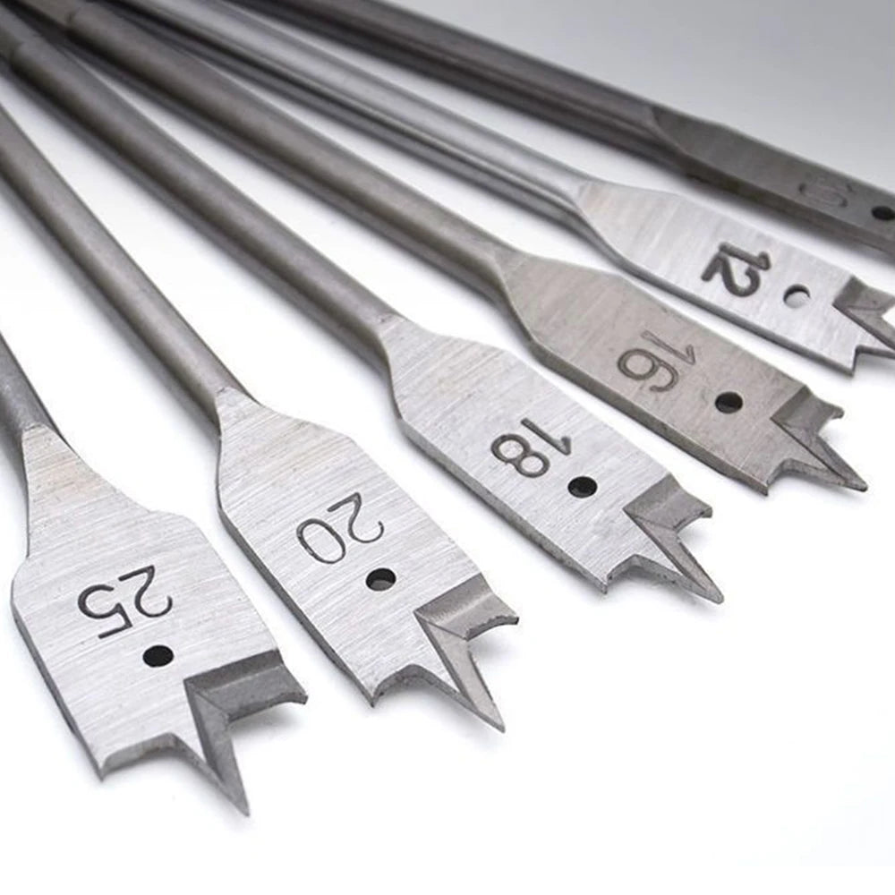 1 Set 10-20 MM Shovel Shaped Drill Bits, Woodworking Three-Point Positioning Flat Drill Bits, and Quick Woodworking Drill Tool K