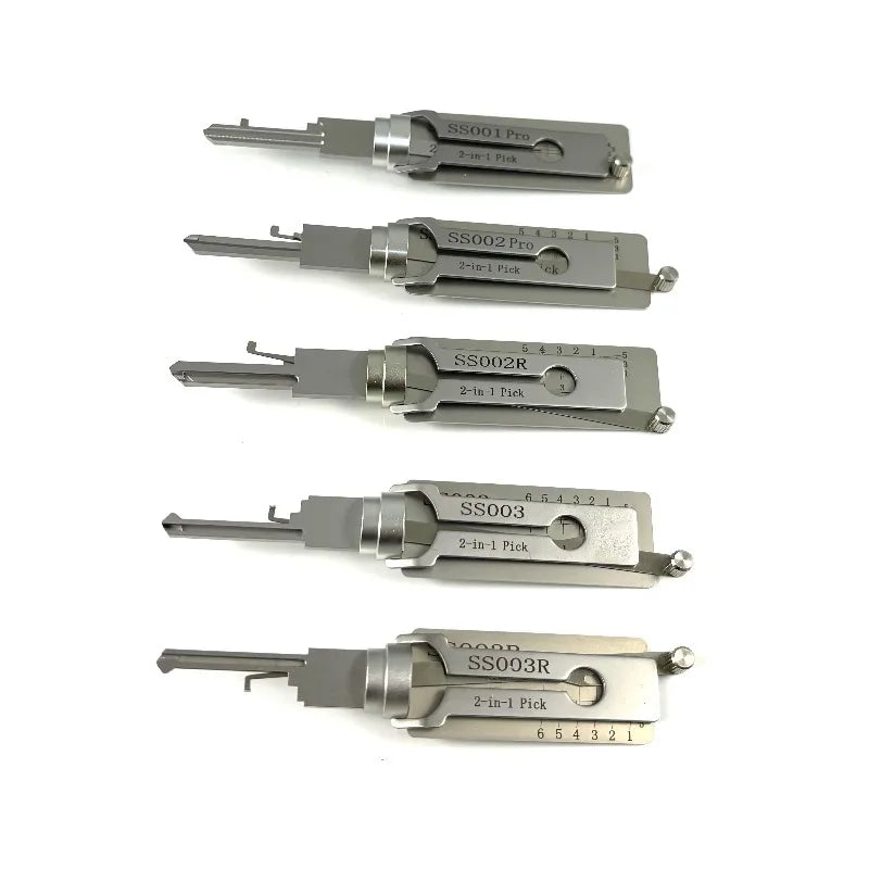 Pro Locksmith Tools for Door Locks,SS001 SS002 KW1  SC1 SC4  KW5 2 in 1 Lock Pick Tools,Home Lock Repair Kit