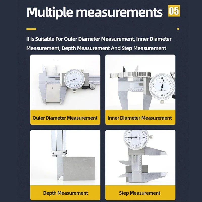 Stainless Steel Vernier Dial Caliper 0-150mm Measuring Tool - image 4