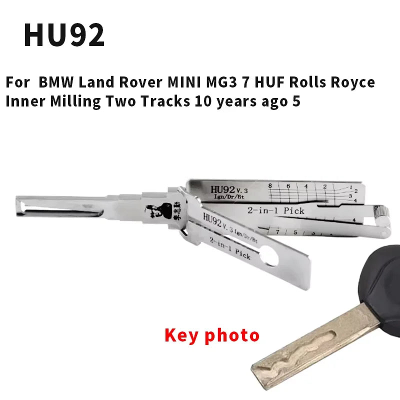 8PCS 2-in-1 Car Key Decoder Locksmith Tool for VW Audi BMW Mercedes - image 5