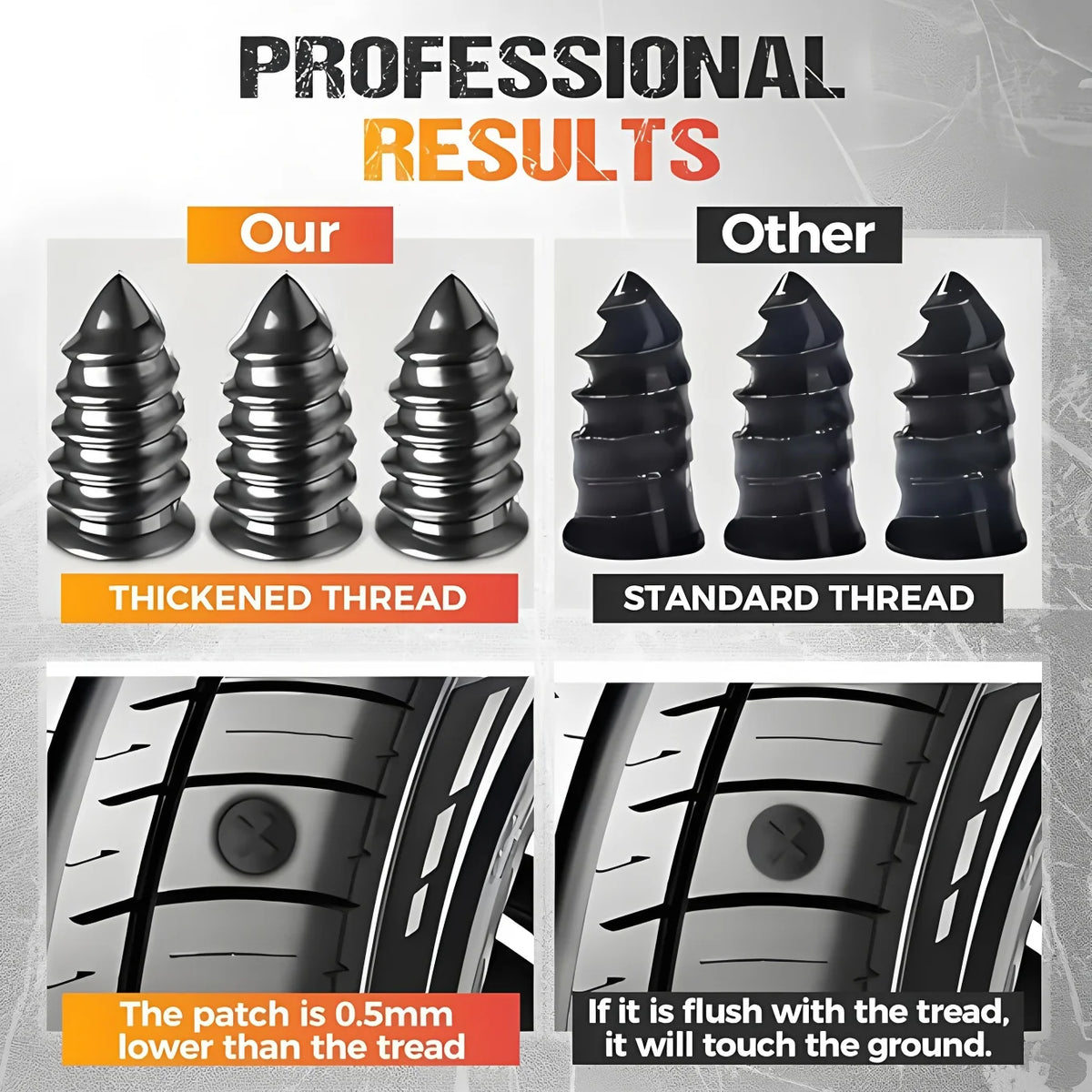 Car Wheel Punctures Screws Car Tire Repair Kit Car Tire Universal Nail Patch Motorcycle Rubber Screw Automotive Repair Screws
