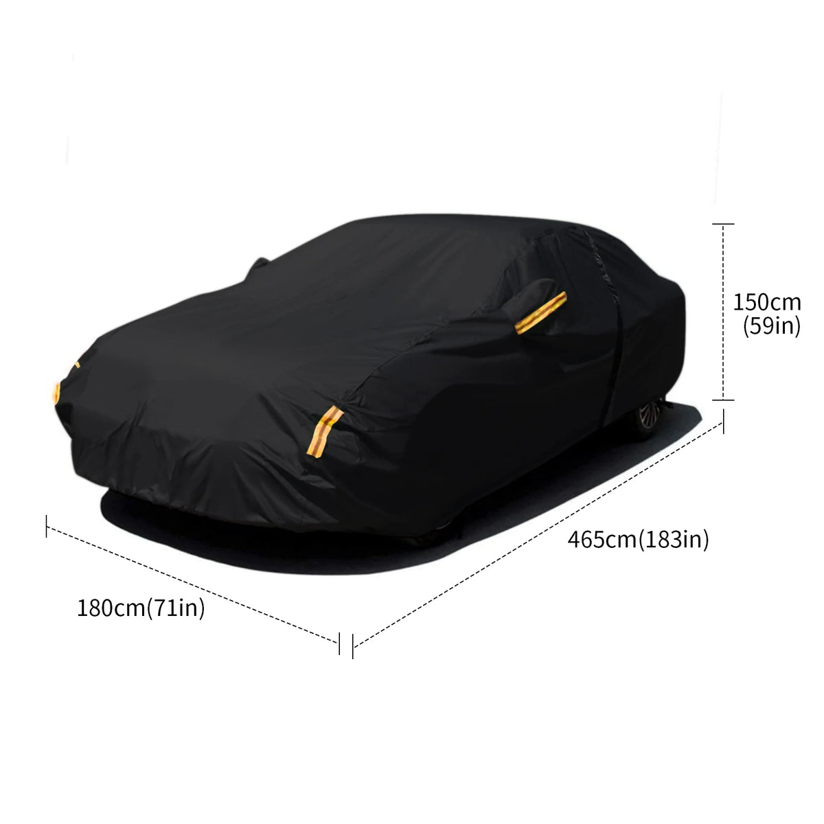 Universal Waterproof Car Cover for Sedans, 210D All-Weather - view 2