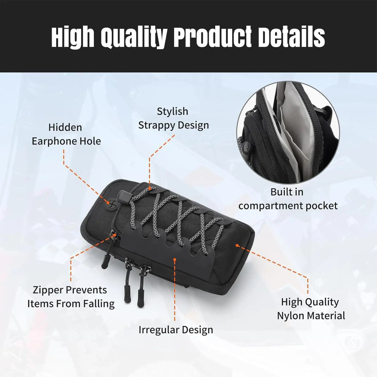 Bike Handlebar Bag Bicycle Bags Frame Pannier Bag Multifunctional Portable Shoulder Bag Phone Bag Motorcycle Bike Accessories