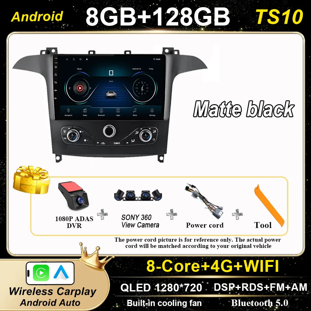 9-Inch Android Car Stereo for Ford S-Max & Galaxy - image 14