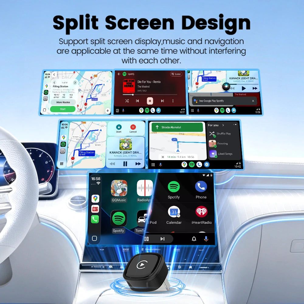 CarlinKit 5.0 Mini Ultra 4 Wireless CarPlay Android Auto Adapter - image 2