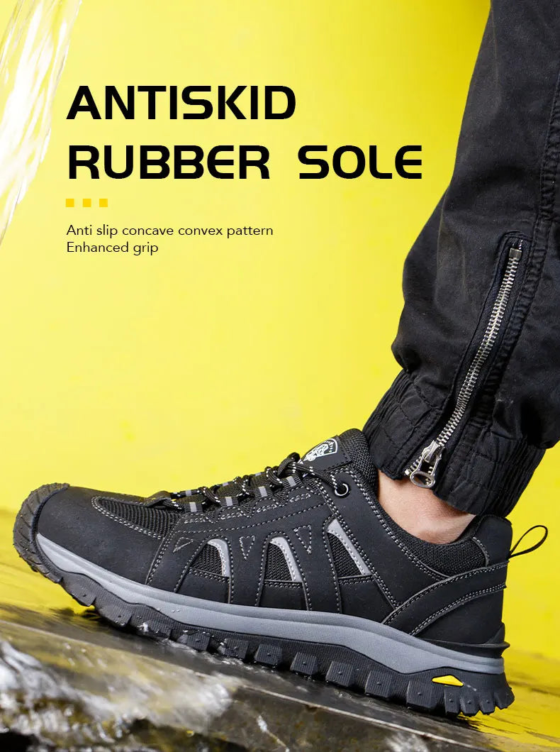 Men's Lightweight Steel Toe Slip-Resistant Work Boots - image 15