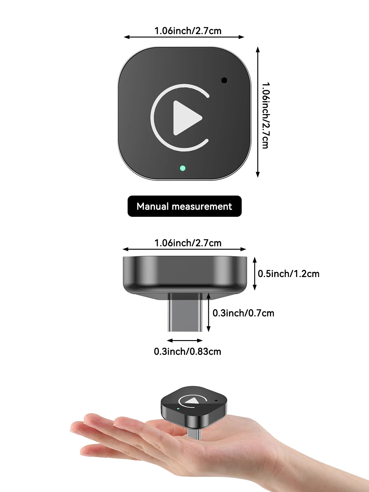 2-in-1 Wireless CarPlay & Android Auto USB-C Dongle - image 6