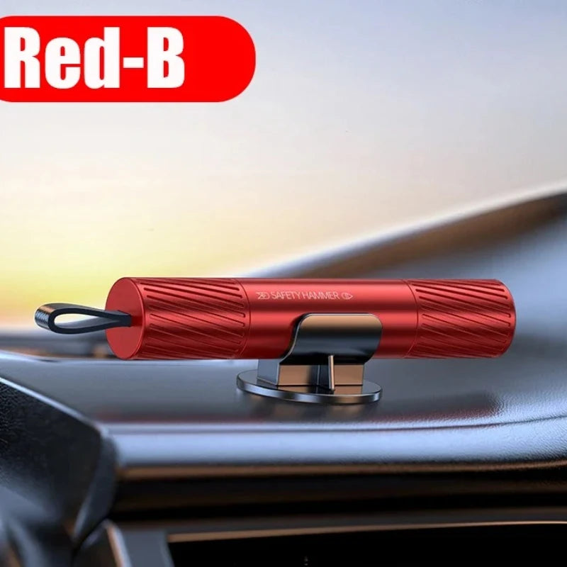 Car Escape Tool Safety Hammer, Glass Breaker & Seat Belt Cutter