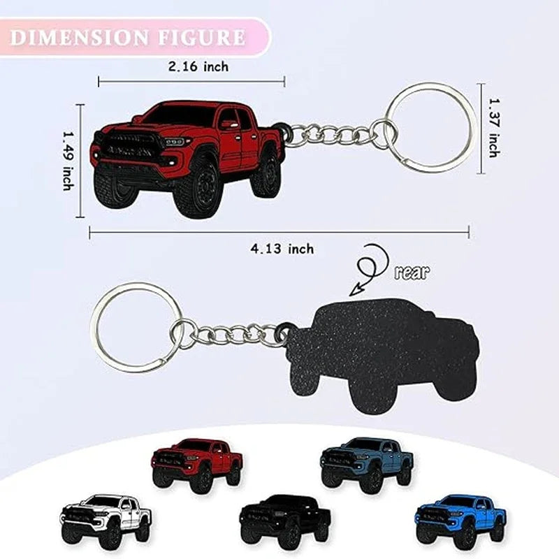 Toyota Tacoma Truck Keychain – Zinc Alloy Pendant - image 3