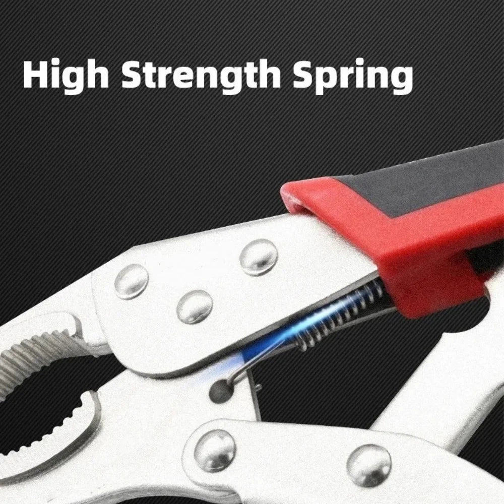 5 Inch Locking Pliers Set Curved Jaw Straight Long Nose Multi Function Welding Tool For DIY Repair Clamp Vise Grip