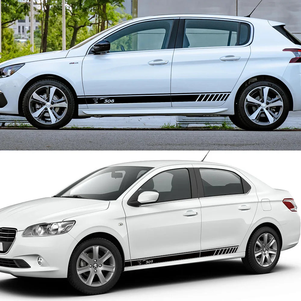 Peugeot 208 308 5008 Sporty Vinyl Door Stickers - Car Decals - image 3