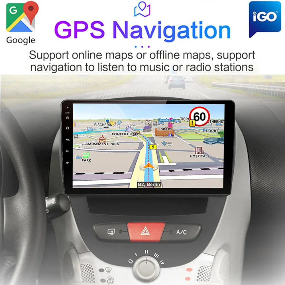 Android 10 10" Car Multimedia GPS Player for Peugeot/Toyota/Citroen - image 4