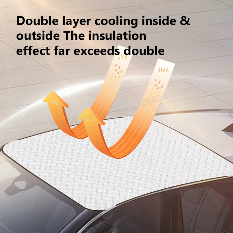 Car Sunroof Cover for Snow, Frost and Sun, Small or Large